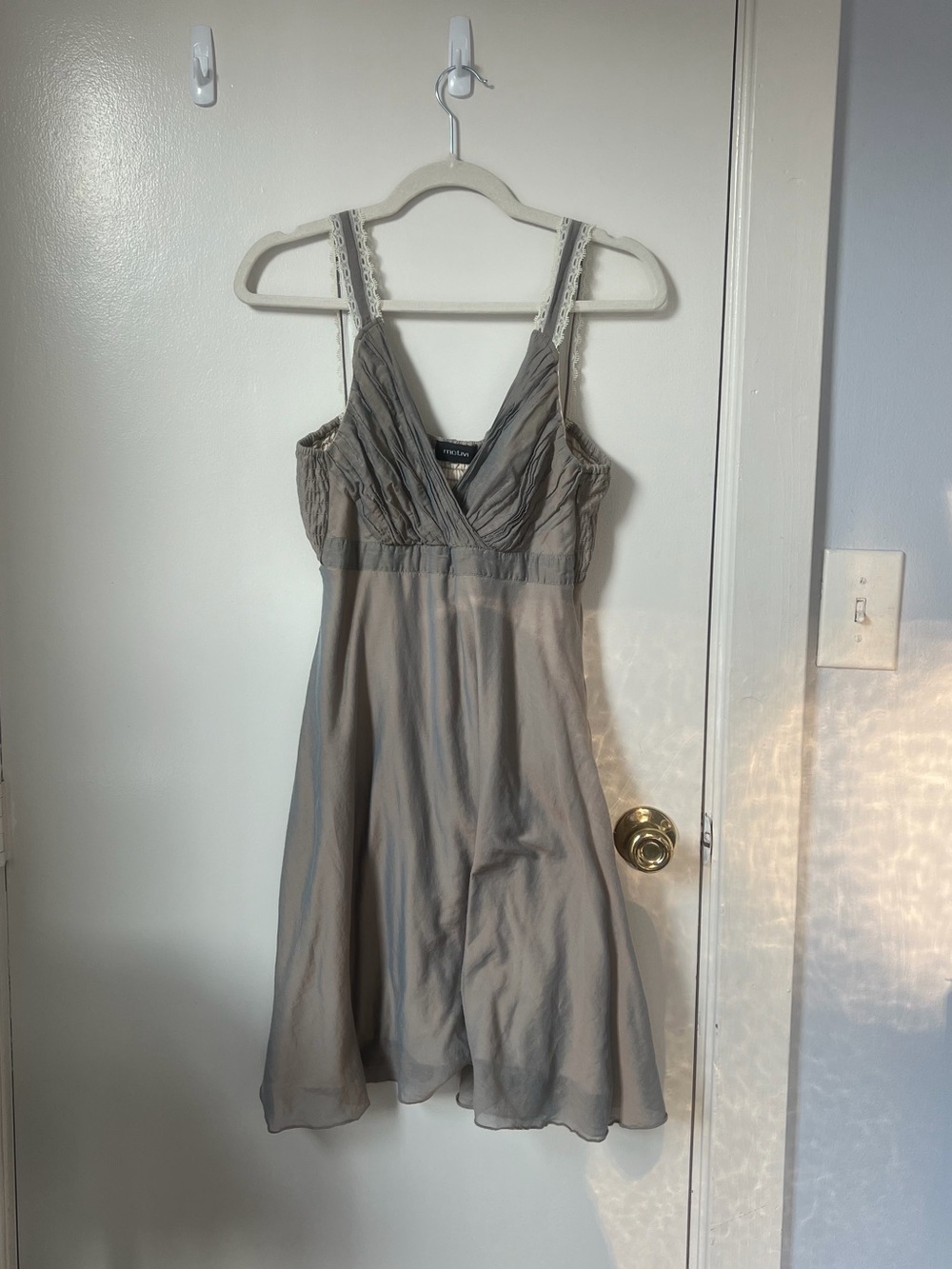 Vintage Motivi Sleeveless Dress with Lace Trim